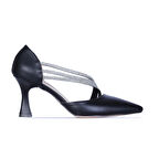 Ayakcenter By2 Ayışığı Cilt 7Cm Kadın Topuklu Ayakkabı