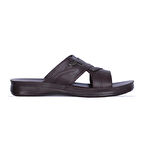 Ayakcenter 158-1 Soylu Kahve Günlük Yazlık Erkek Terlik