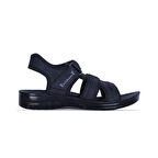 Ayakcenter Polikamp Siyah Cırtlı Erkek Çocuk Sandalet