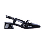 Ayakcenter Bnc1 Boncuklu 3Cm Kadın Topuklu Ayakkabı