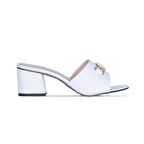 Ayakcenter By13 Ayışığı Kadın 6Cm Topuklu Terlik