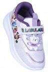 Bolimex 9700 Simli Gri-Lila Kız Çocuk Spor Ayakkabı