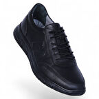 Baloğlu 1969 Siyah Kauçuk %100 Deri Erkek Casual Ayakkabı