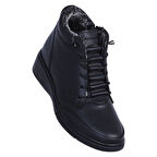 Estelle 770 Cilt Siyah Kadın İçi Kürklü Düz Bot