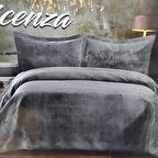 TAYTÜYÜ NUBUK YATAK ÖRTÜSÜ TEK KİŞİLİK VİCENZA ANTRASİT