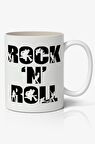 Rock 'N' Roll Baskılı Kupa Bardak Baskılı Kahve Kupa Bardak