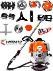 Lombard İtalia 680 Ergo VTEC 10 İn 1 Sırt Tipi Ot Çim Biçme Tırpanı + Toprak Eşeleme+ Akrobat Çapa Aparatı