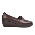 Ayakmod 888 Kahve Kadın Hakiki Deri Günlük Ayakkabı