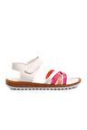 Ayakmod Arz 1100-F Beyaz-Fuşya-Pembe Kız Çocuk Sandalet