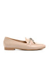 Ayakmod 514508 Bej Kadın Loafer Ayakkabı