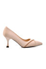 Ayakmod 312039 Bej Saten Kadın Stiletto