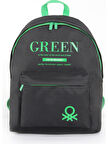 Siyah-Yeşil Unisex Okul Çantası 03805