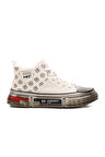 Marcomen 152-18220 Beyaz Hakiki Deri Erkek Hi Sneaker