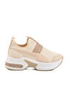 Bej Anorak Taşlı Kadın Sneaker 702307 Z