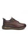 Kahve Hakiki Deri Anatomik Erkek Sneaker 152-22053 M