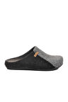 Gri Siyah Anatomik Keçe Erkek Ev Terlik K-63.007 M