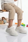 GENİŞ KALIP Beyaz Cırtlı Hafif Unisex Çocuk Spor Ayakkabı Eldon P