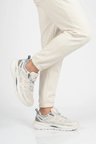 Beyaz Turuncu Bağcıklı Hafif Esnek Erkek Sneaker Soprano 101 25205 M