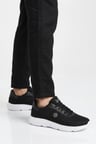 Siyah-Beyaz Fileli Hafif Esnek Unisex Spor Ayakkabı 26102 M