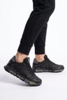 Siyah Bağcıklı Rahat Memory Foam Taban Erkek Yürüyüş ve Spor Ayakkabı Sneaker 2444 Cilt