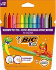 Bic Kid Couleur Keçeli Kalem 12'li Yıkanabilir