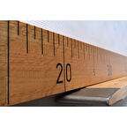 Ahşap Manifatura Cetveli Demirli 1 Metre (100 Cm)