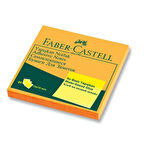 Faber Castell Yapışkan Notluk 75x75mm Fosforlu Turuncu