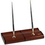 Scrikss Masa Takımı Parlak Ceviz (Gold Chrome Dolma+Tükenmez)