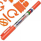 ARTLİNE EK-041T İKİ UÇLU PERMANENT MARKÖR TURUNCU