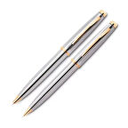 SCRİKSS 39 TÜKENMEZ KALEM+VERSATİL KALEM SETİ GOLD-KROM