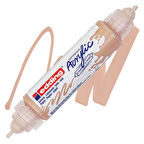 EDDİNG ED5400255 3D DOUBLE LİNER ÇİFT UÇLU AKRİLİK MARKÖR BEJ