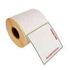 Kuşe Geniş Barkod Etiketi 100x100mm (500 lü Rulo)