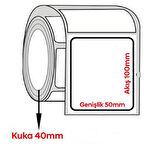 Kuşe Çok Amaçlı Barkod Etiketi 100x50mm (1000 li Rulo)