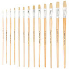 Bigpoint 258F Serisi Doğal Kıl Düz Kesik Fırça No: 2