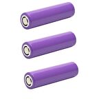 3 Adet 3.7 Volt 1200 Mah Li̇tyum Li-ion 18650 Başliksiz Şarjli Pi̇l