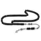 Kararmaz Metal Anadolu Desen Püsküllü Kesme Kesim Siyah Sıkma Kehribar