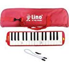 LİNO LN-32-KS MELODİKA 32 TUŞLU BEZ ÇANTA KIRMIZI