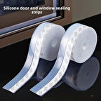 2-Li Hava Geçirmez Kapı Altı Pencere Bandı Böcek Önleyici Şeffaf 38MM Şerit Bant 3metre