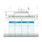FREN DİSKİ L-300    86-10 / ÖN HAVALI 258-5