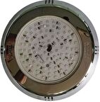 NOZBART IŞIL LED HAVUZ LAMBASI-SIVA ÜSTÜ, KROM ÇERÇEVE, BEYAZ LED