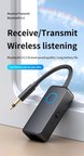 Bluetooth 5.4 Ses Alıcı &amp; Verici – 2’si 1 Arada AUX Adaptör, 3.5mm Jak, USB-C Şarj, 15m Kablosuz Menzil, 180mAh Batarya, Araç &amp; Ev Hoparlör için Kablosuz Müzik Adaptörü | M30