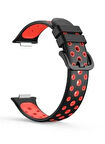 Huawei Watch Fit 2 Uyumlu Correa Delikli Spor Silikon Kordon Kayış