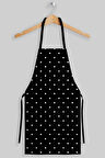 Ays Home Siyah Beyaz Puantiyeli Mutfak Önlüğü