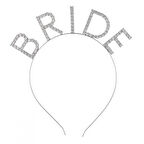 Bekarlığa Veda Kristal Taşlı Gümüş Bride Tacı