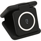 Katlanabilir Taşınabiliri Kablosuz 3 İn 1 Şarj Standı Manyetik Şarj Cihazı Dock