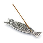 Metal Kayık Baykuş Tasarımı Tütsülük Model 1