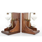 Pirinç Kitap Tutacağı Kum Saati