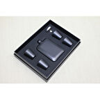 4 Shot Bardaklı Matara Seti Siyah