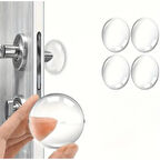 Şeffaf Silikon Mobilya ve Kapı Durdurucu Darbe Pedi 4'lü Set