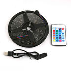 RGB Şerit 30 LED Kumandalı USB Bağlantılı